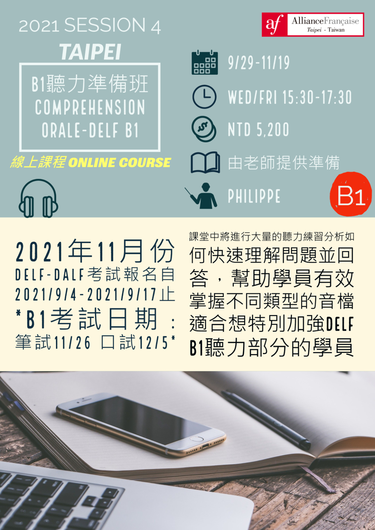 Workshops Level B1 Alliance Francaise